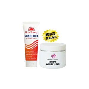 body whitening + sunblock